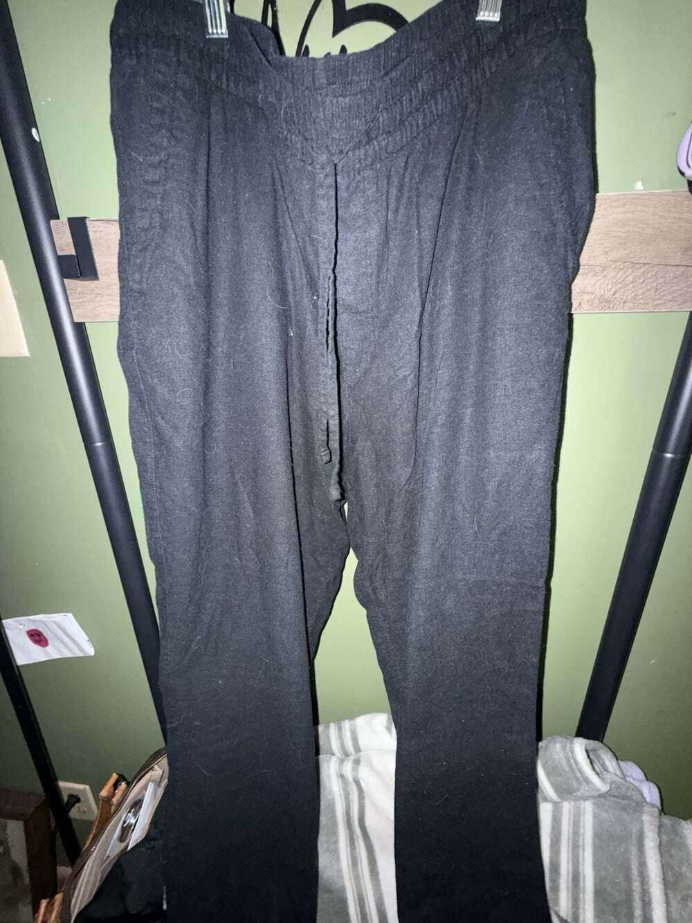 Old Navy Lounge Pants Size XL Black Drawstring Elastic Waist